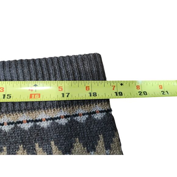 Moda International Wool Blend Knit Knee Length Pencil Skirt Geometric Size XL - Picture 2 of 7